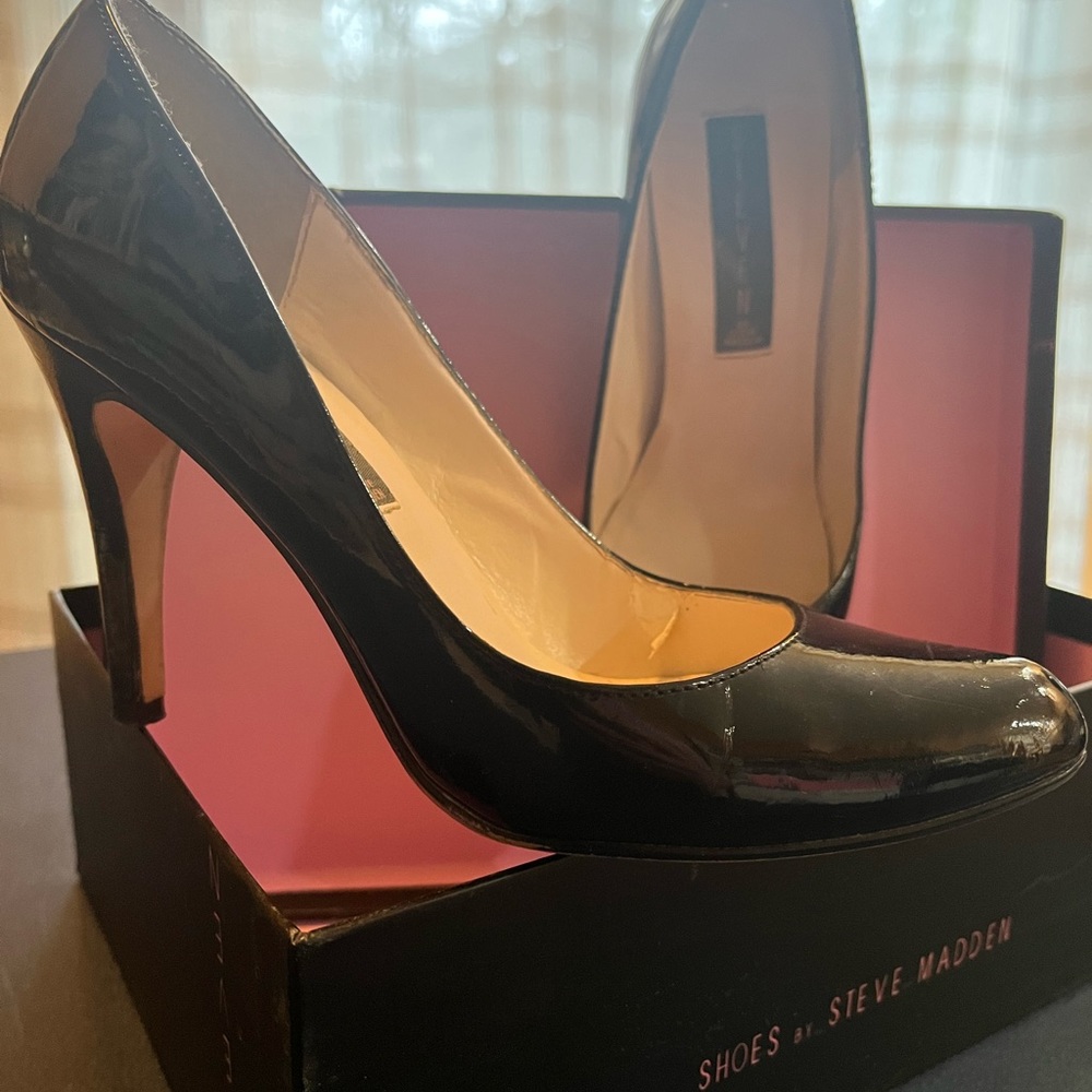 Black patent leather 3” heel